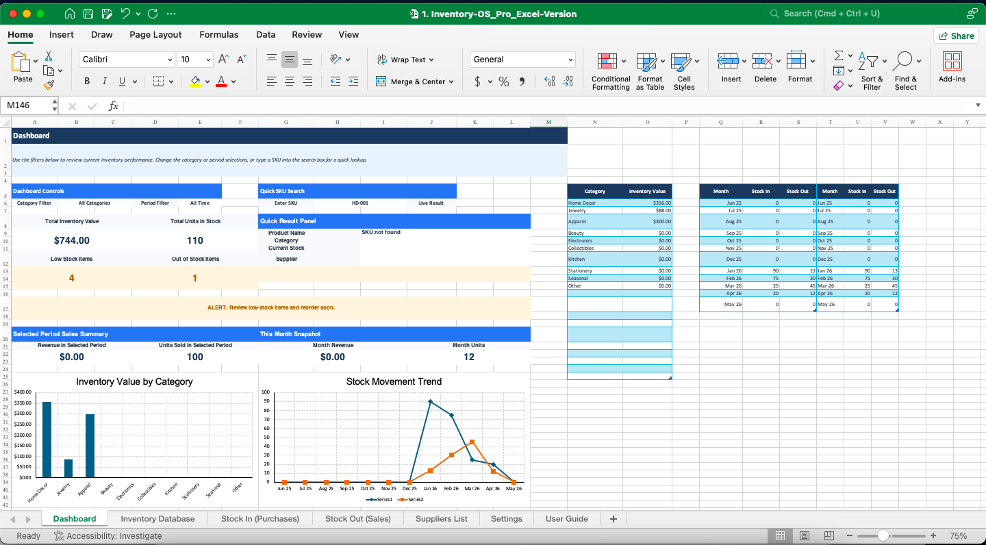 inventory management and tracking system