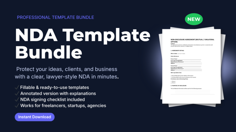 NDA Template + 5 Mistakes That Can Cost You Your Idea